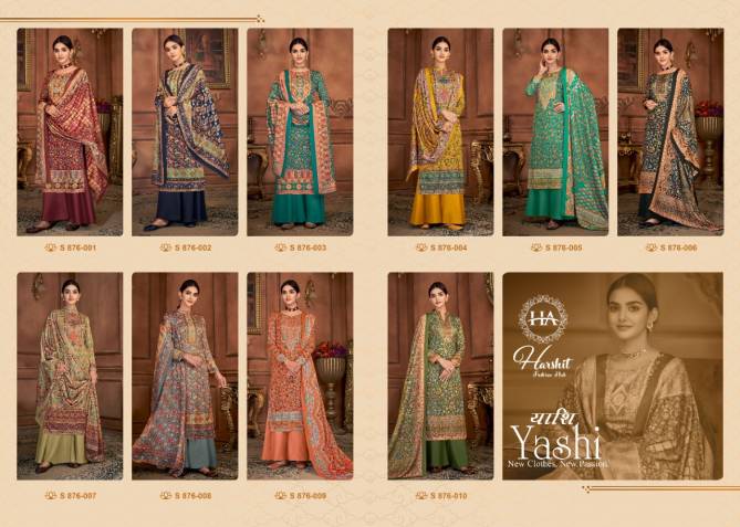 Harshit Yashi Regular Wear Digital Printed Jam Cotton Dress Material Collection